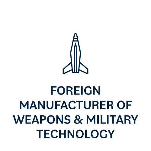 Foreign Manufacturer of Weapons & Military Technology
