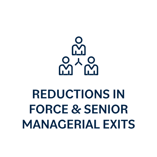 Reductions in Force & Senior Managerial Exits
