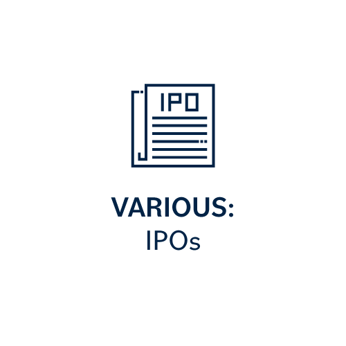 Various IPOs
