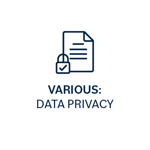 Various: data privacy