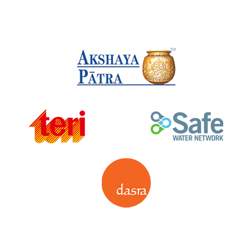 The Akshaya Patra Foundation, Safe Water Network (SWN), Dasra, TERI